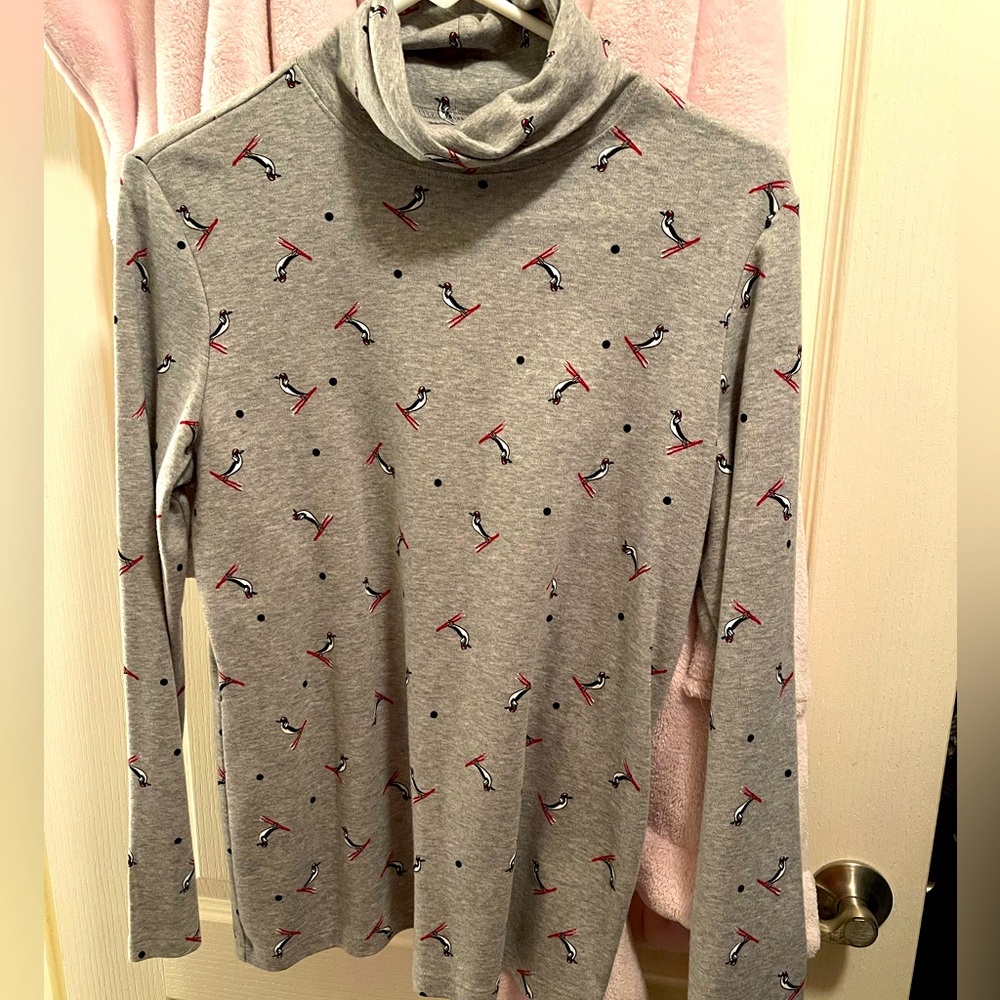 Skiing Penguin Turtleneck